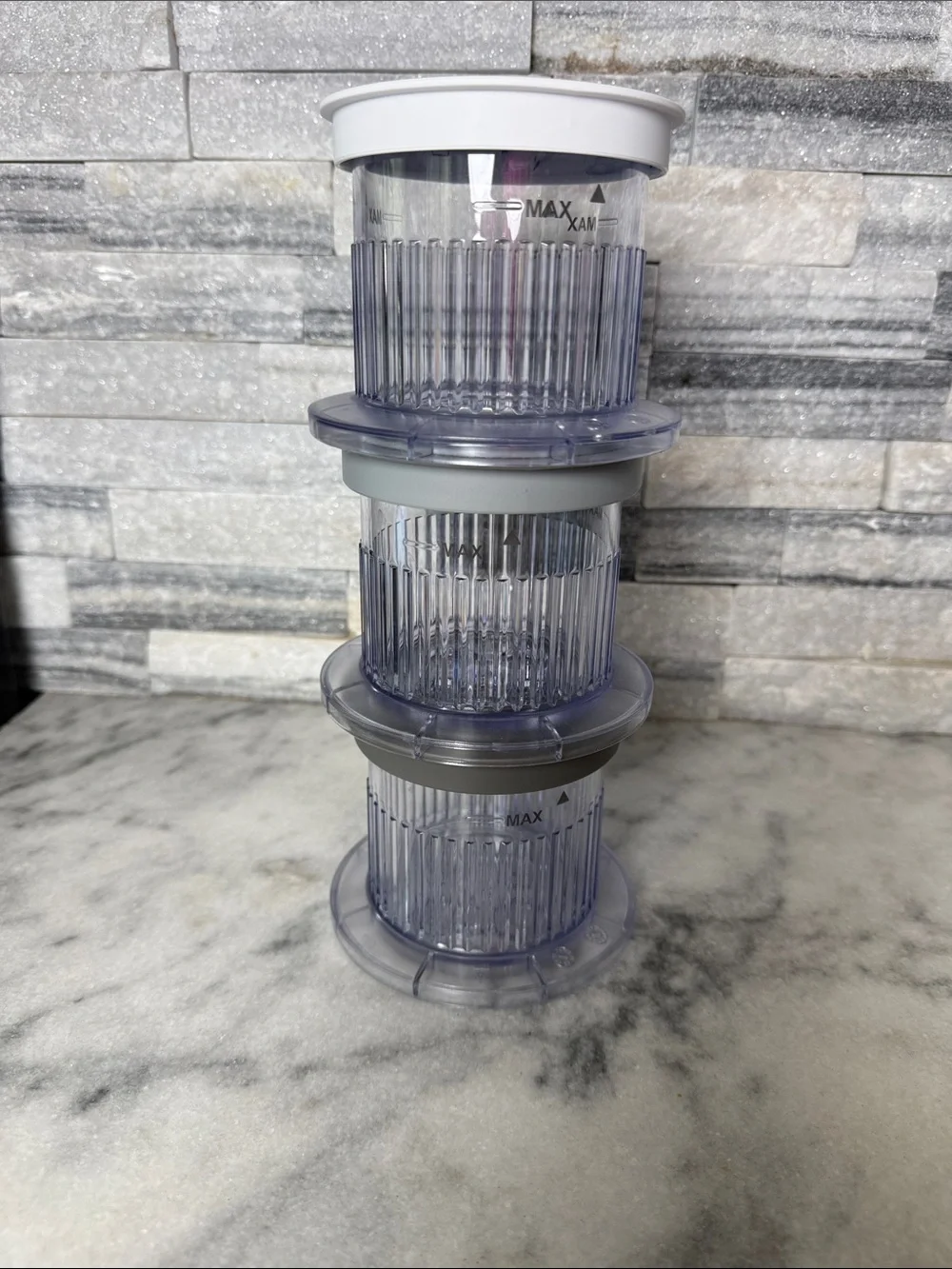 Cuisinart Teal FastFreeze Ice Cream Maker with Three Clear Freezer Canisters